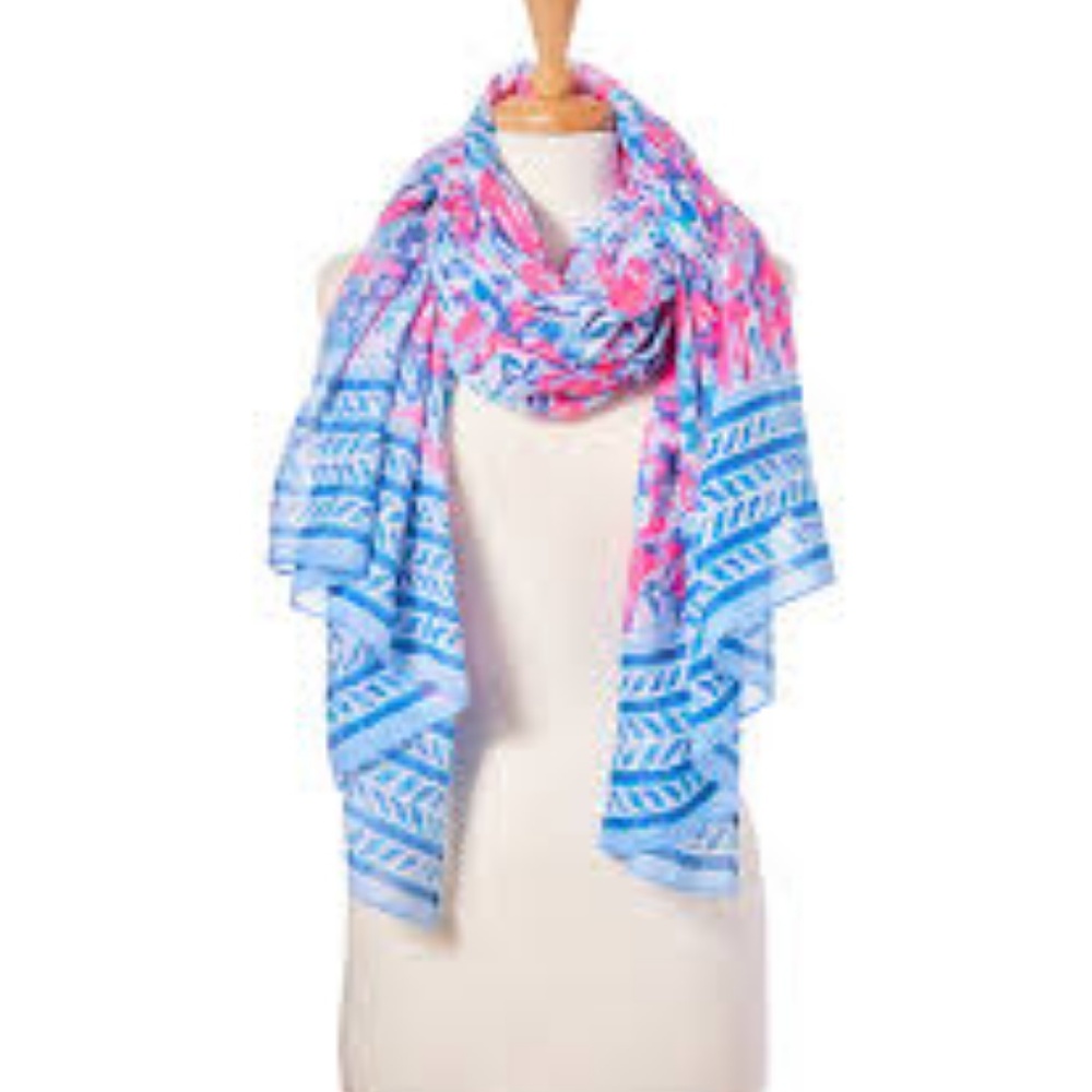 Lilly Pulitzer Palm Breeze wrap, Cosmic Coral NWT